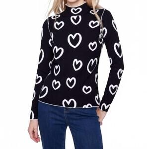 NEW CHARLIE B women's gutsy knit reversible sweater in cacao